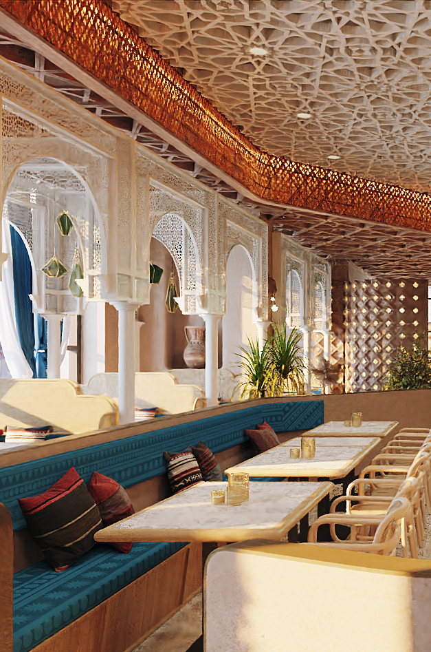 阿西娅连锁餐饮 西关店.用"色"勾勒西北新画卷