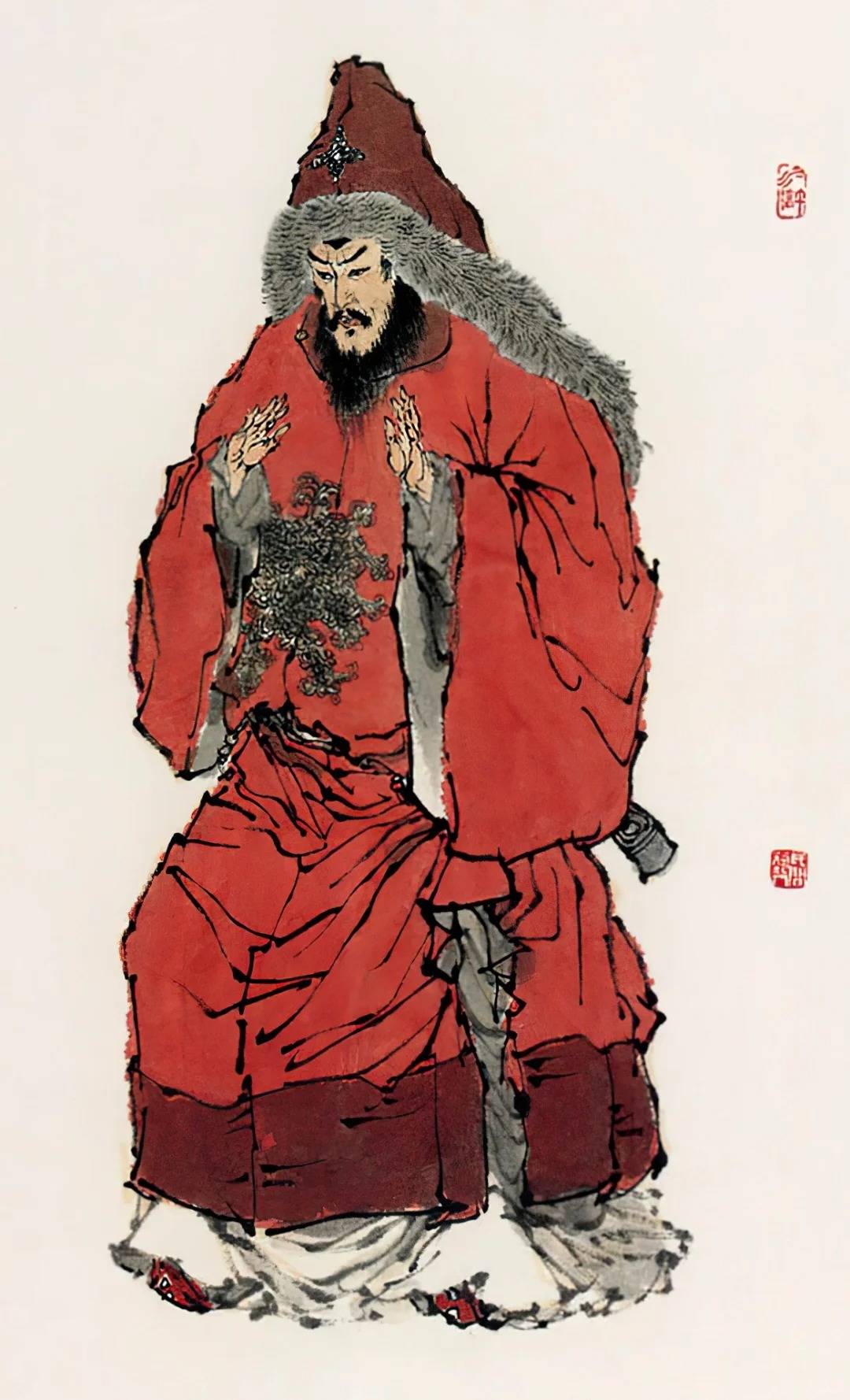 一组水浒人物工笔画,太经典了!