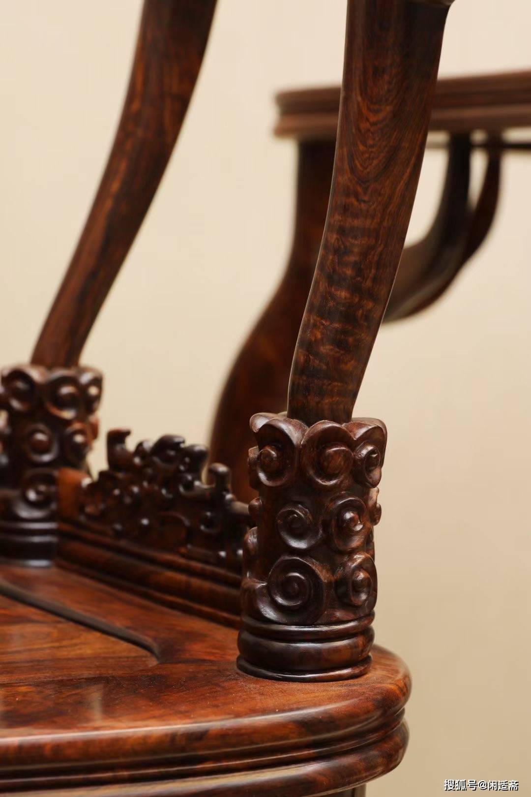 清早期,黄花梨素棂格衣架中式古典之美物,百宝嵌湘妃竹剔红,博古架