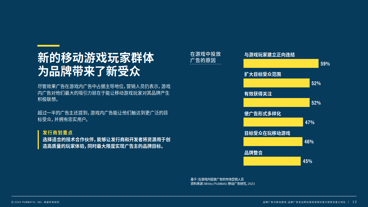 品牌广告与移动游戏行业:品牌广告支出转向游戏领域对发行商而言意义