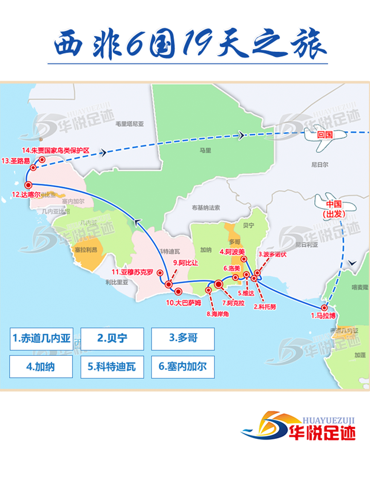 赤道几内亚,贝宁,多哥,加纳,科特迪瓦,塞内加尔西非6国旅游团招募中