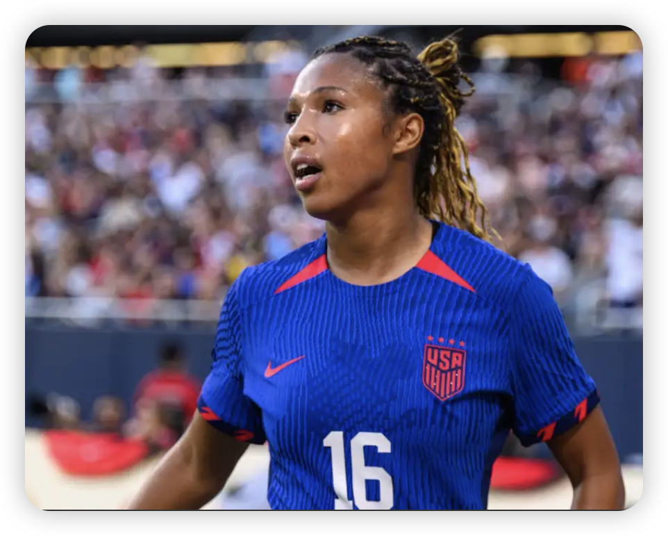 美国女足大胜多米尼加,moultire 双响,morgan 重返进球