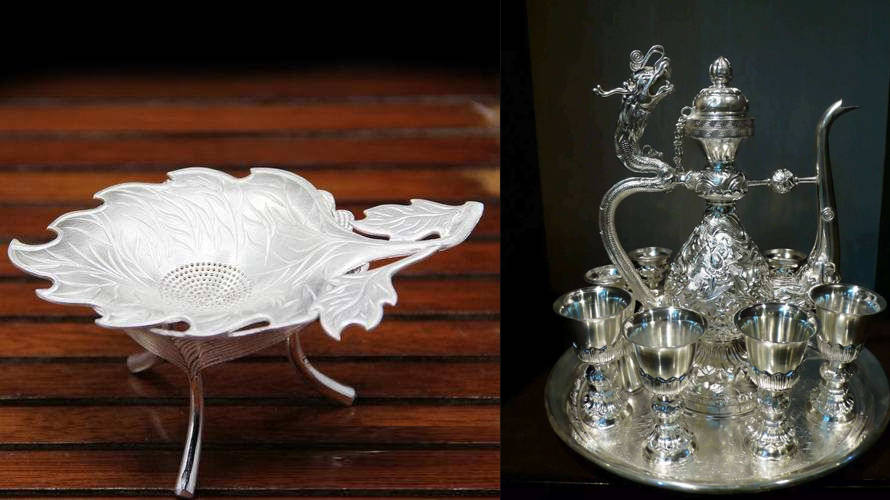 雪花银的美尽在大理新华小镇_鹤庆县_银器_中国