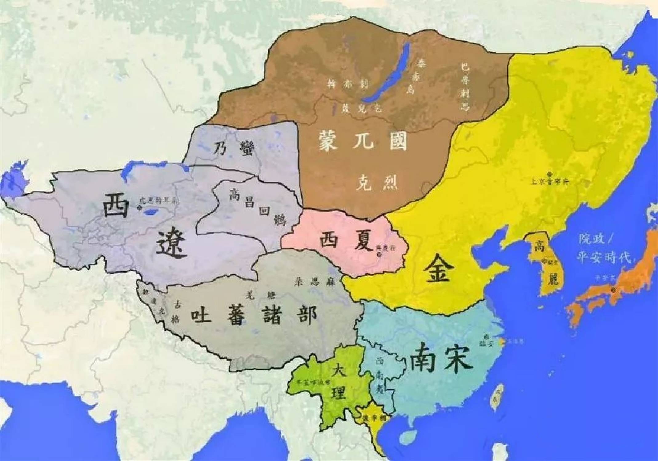 南宋详细地图图片