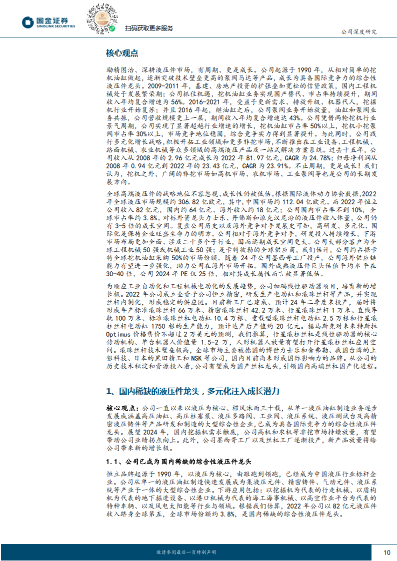 恒立液压-液压件为基_剑指精密传动(附下载)_公司_空间_滚珠