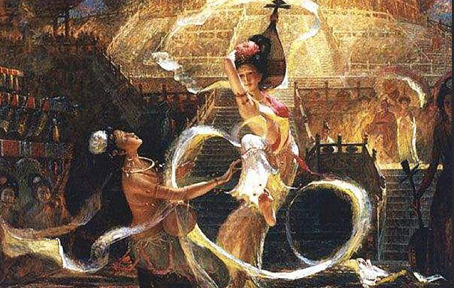 唐代舞蹈充满野性和活力健舞促使大唐舞蹈逐渐走向繁荣