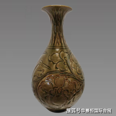 中国青瓷之魂：耀州窑凤凰纹玉壶春瓶_搜狐网