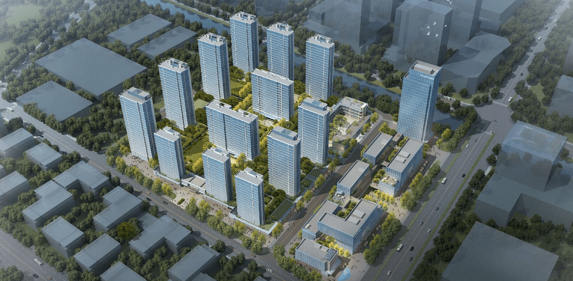 项目定位"蓝城首个国际城市小镇",是继杨柳郡之后,宋卫平董事长亲自