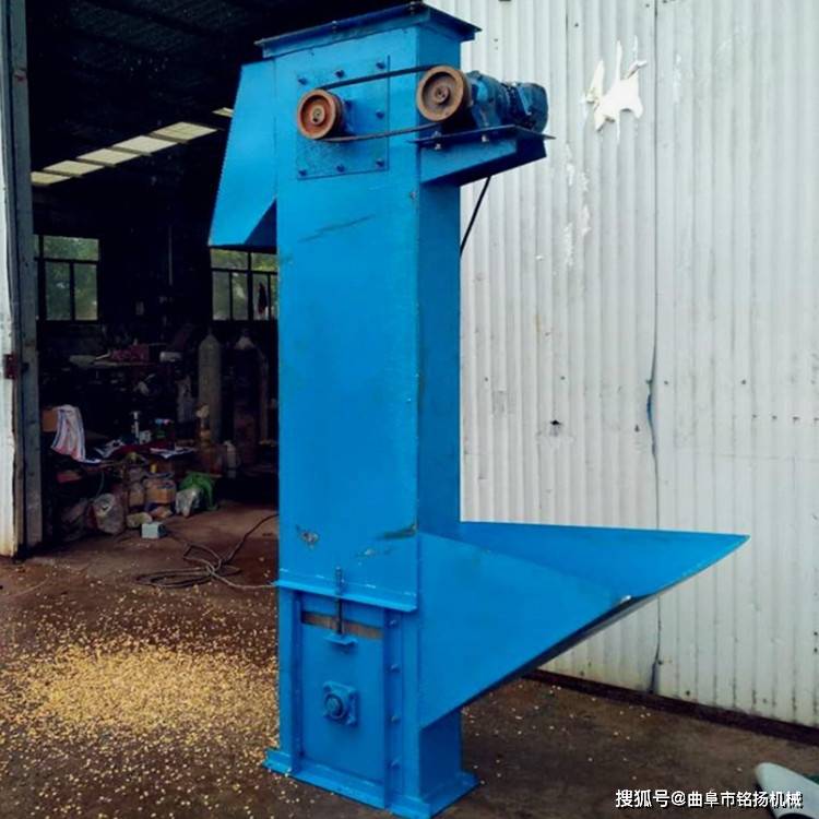 翻斗式玉米稻谷上料机 不锈钢单斗式提升机 小型钢斗提机