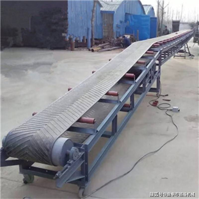 800宽砂石料皮带机轻型小型运粮食用运输机移动式输送机