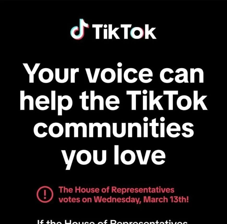 原创众议院投票在即tiktok又弹窗了还要在国会山干大事