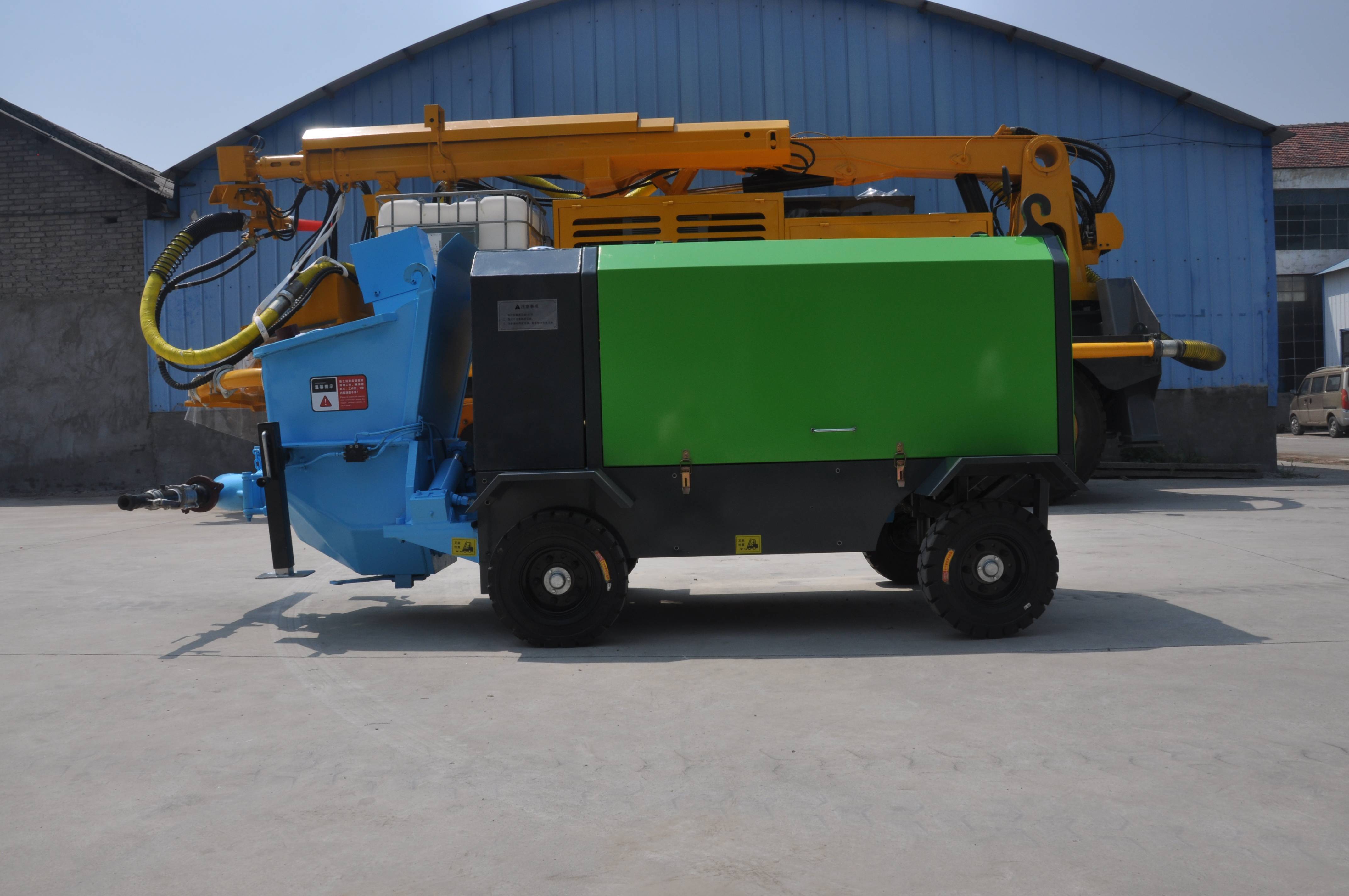 90液压湿喷机小型液压泵送式湿喷机边坡支护混凝土湿喷机使用方法及