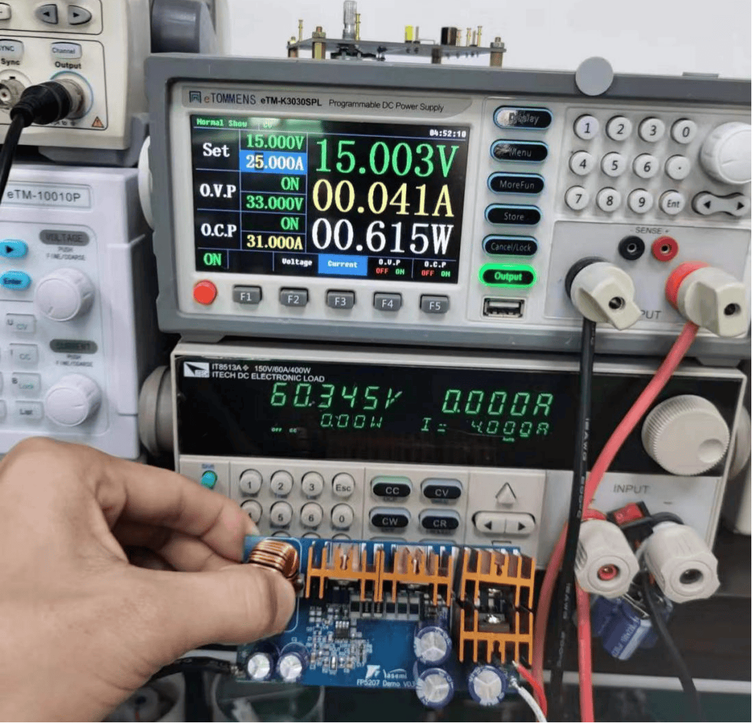 做一款大功率boost升压电源icfp520715v升压60v240w