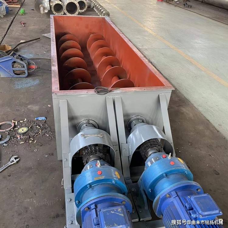 165筒式倾斜送料机沙石颗粒u型螺旋输送机水泥粉斜管上料机