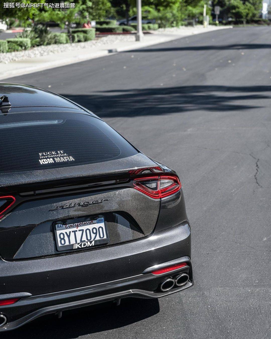 传奇下的经典#起亚stinger改装airbft气囊减震_搜狐汽车_搜狐网