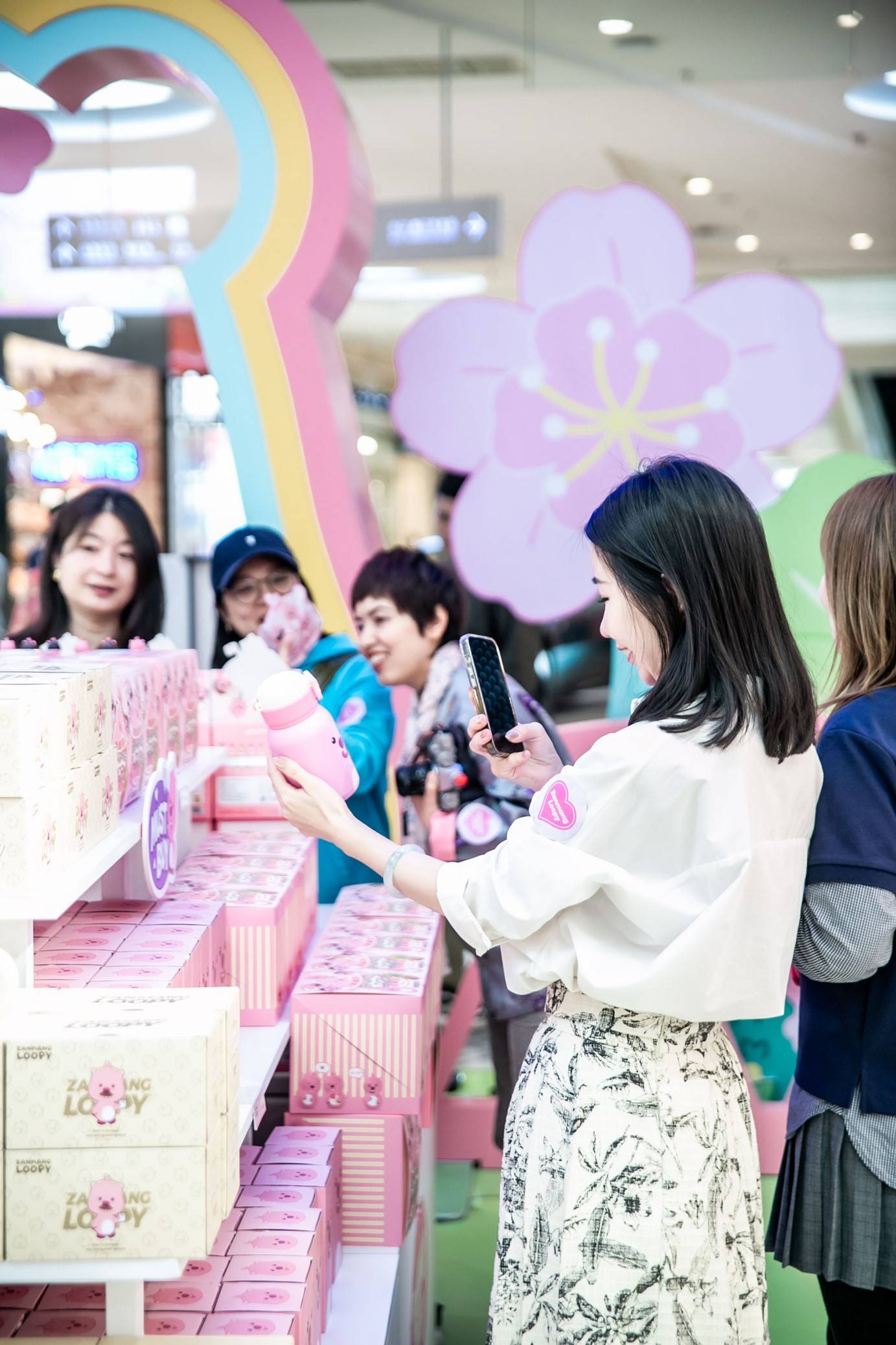 zanmangloopy天津首站女明星午茶花园大悦城邀你粉粉过春天