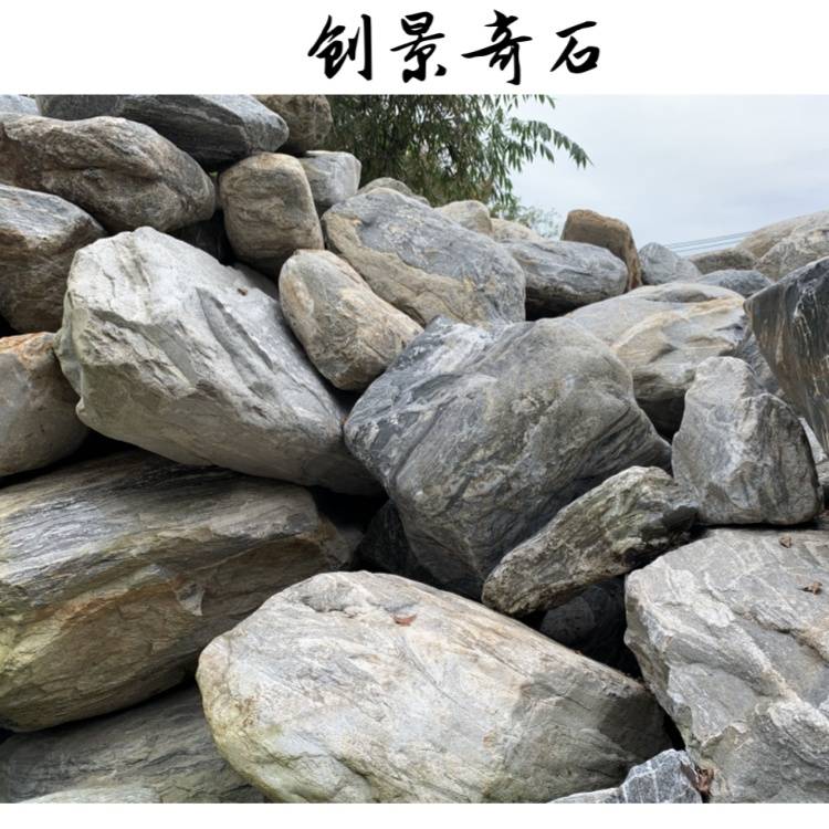 古典园林泰山石营造,苏州漂亮泰山石水景,基地批发景石_造景_山水画