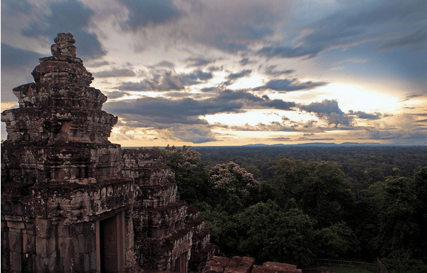 巴肯山_游客_吴哥