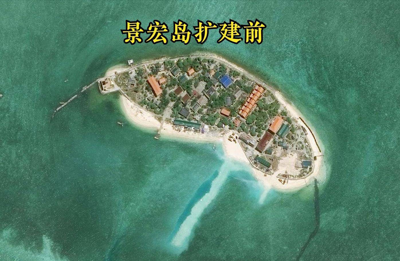 原创原创南沙东门岛面积从380平方米到8万平方米是昔日永暑礁的十倍