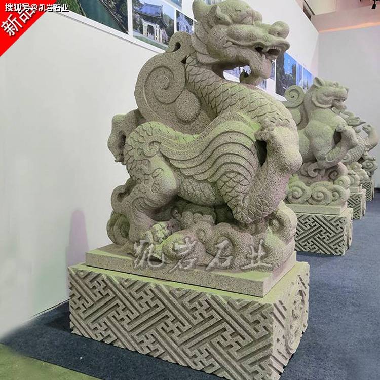 古代石雕四大神兽 青龙白虎朱雀玄武石雕图片_岩石_文化_中国