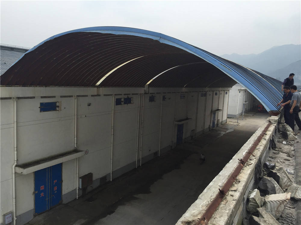 粮食储备库屋顶加盖拱形结构储粮更安全更便捷