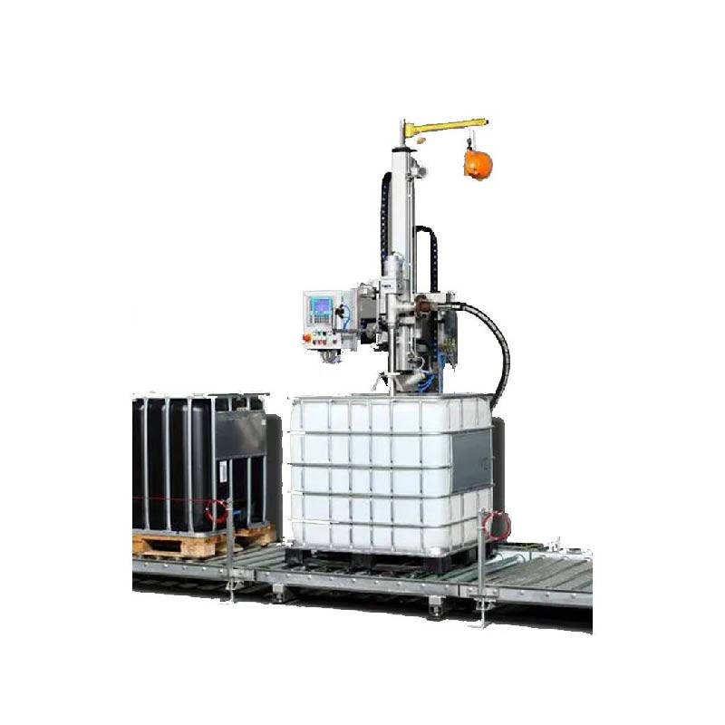 精细化工人工上桶灌装机1000libc吨桶油漆涂料水性涂料硝基漆灌装机