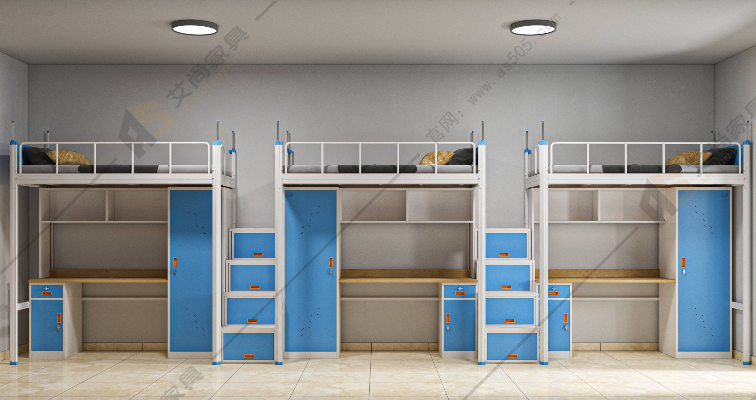 大学生宿舍公寓铁架床生产工艺流程