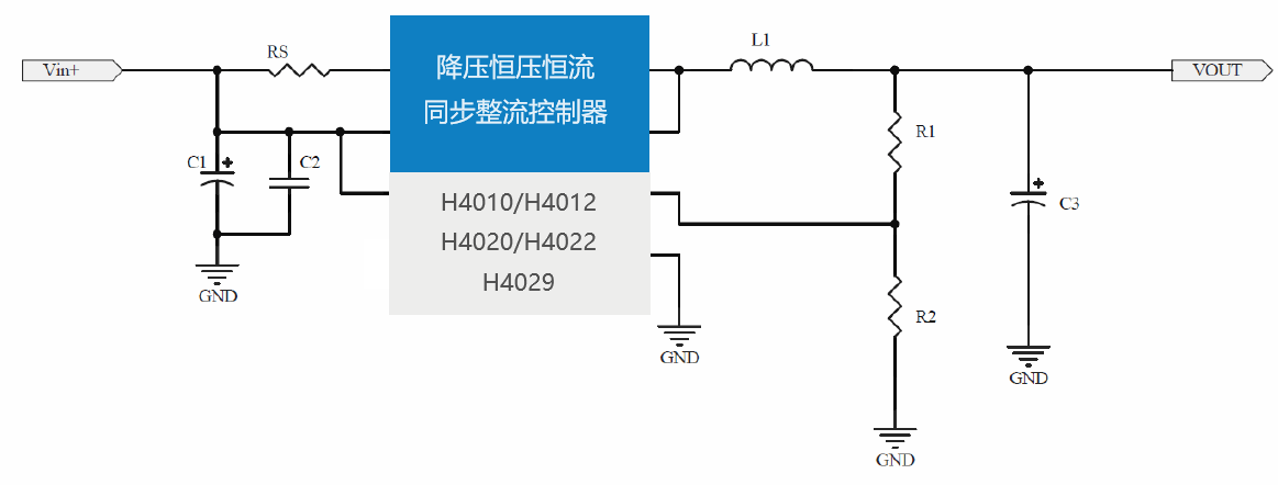 惠海h4029同步整流降压芯片ic24v36v转12v5v33v5a方案大电流温度低