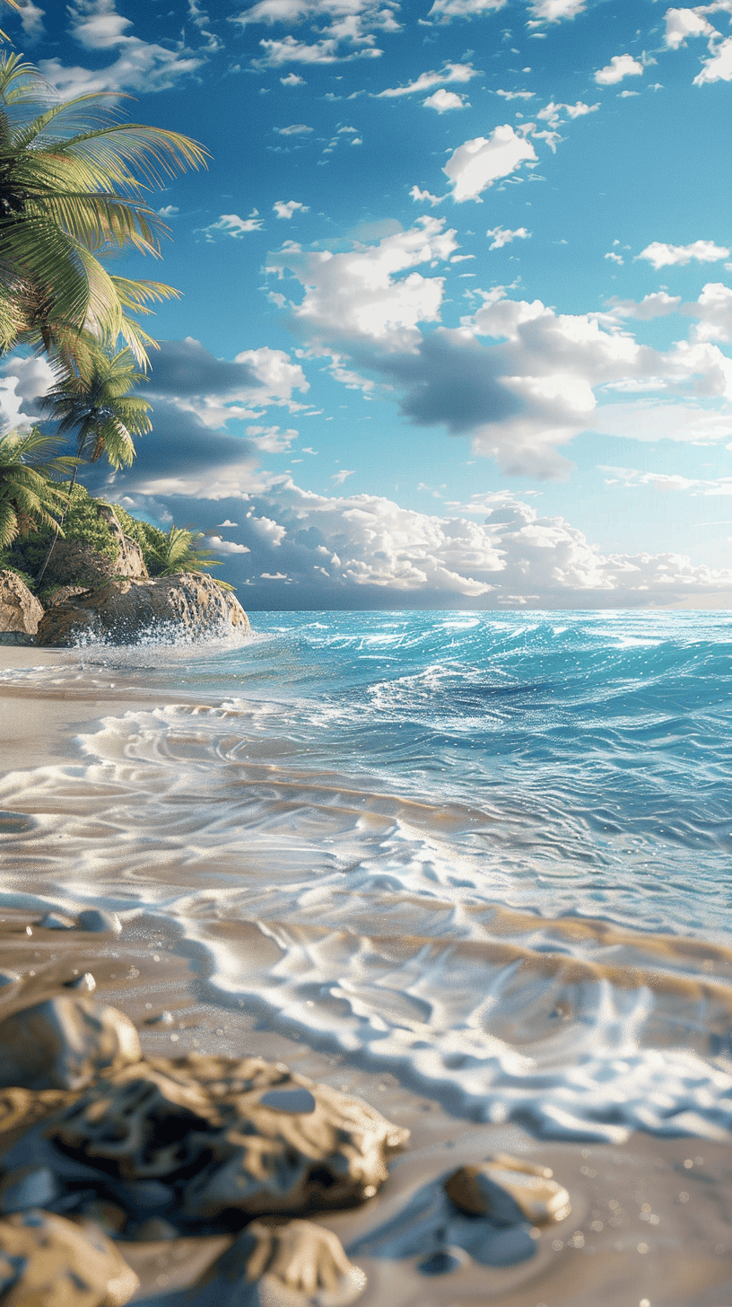 ai绘画壁纸,感受海洋之美!