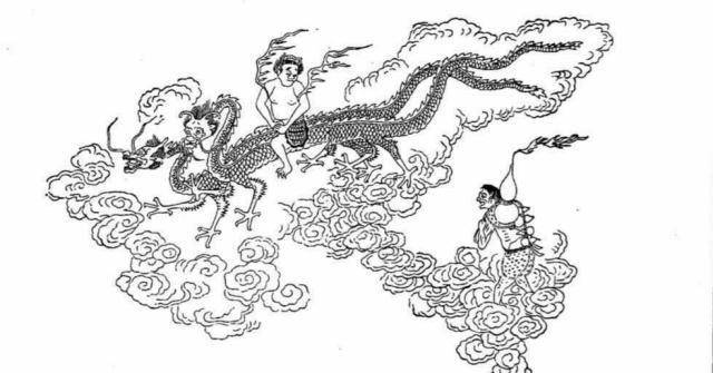 原创山海经四方神明为何皆兽身人面足踏两龙看楚帛书呆萌四神