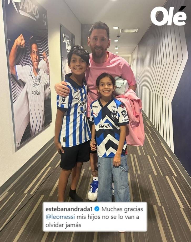 原创梅西跟蒙特雷守门员的孩子合影他是人品最好的球员