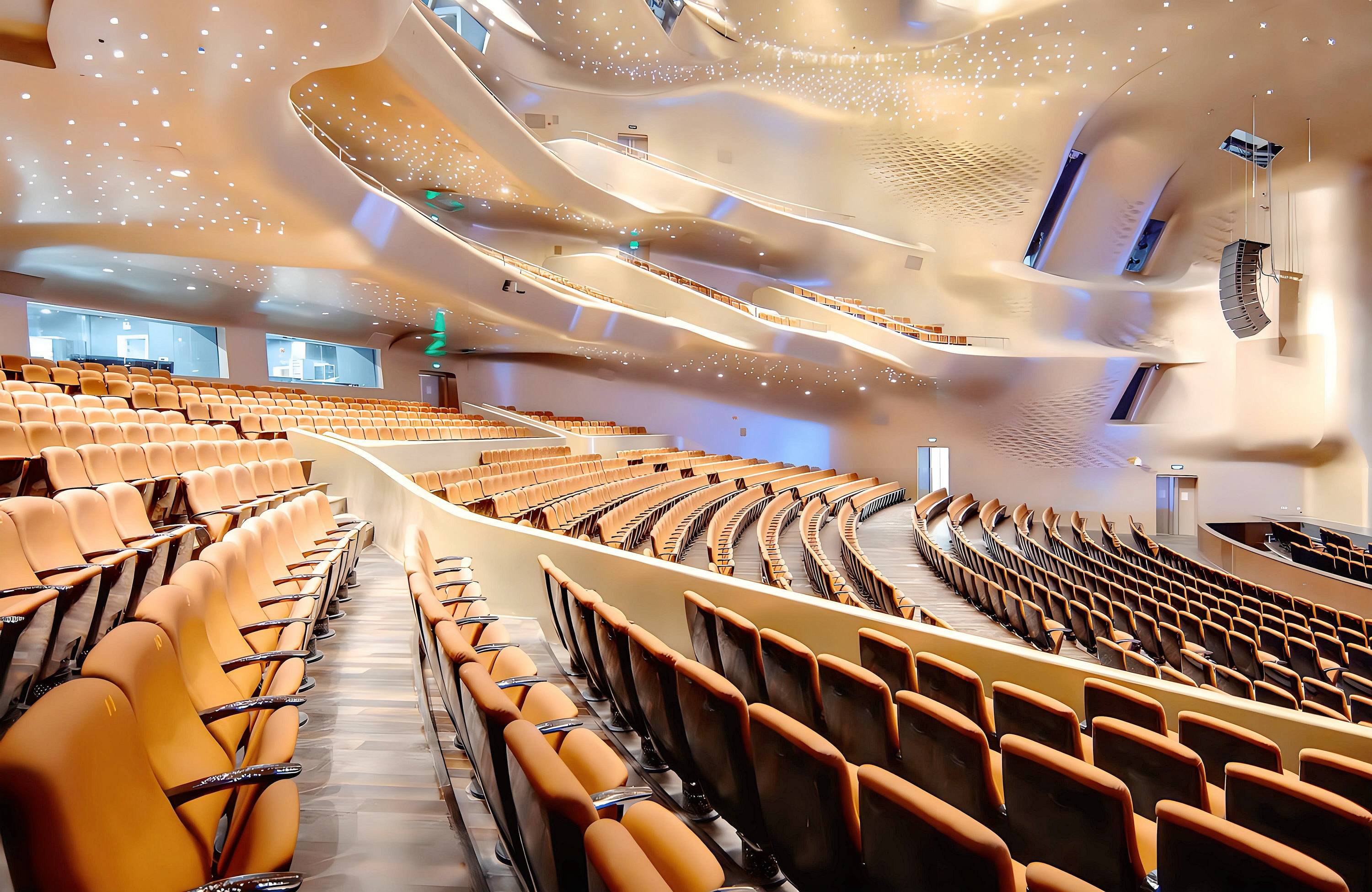 大型商场剧院grg中庭拦河怎样设计安装?grg拦河完美实现高端艺术装饰