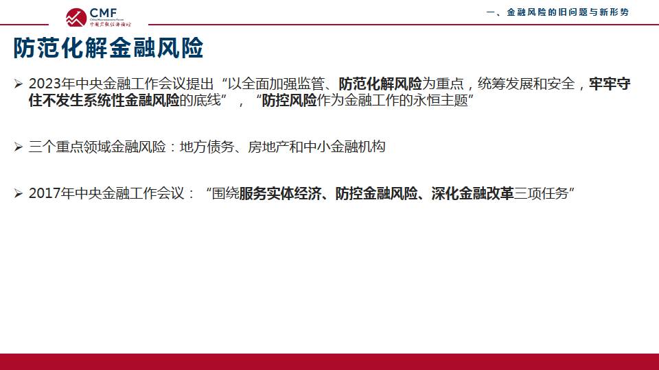 2024国宏观经济专题报告防范化解金融风险挑战与对策