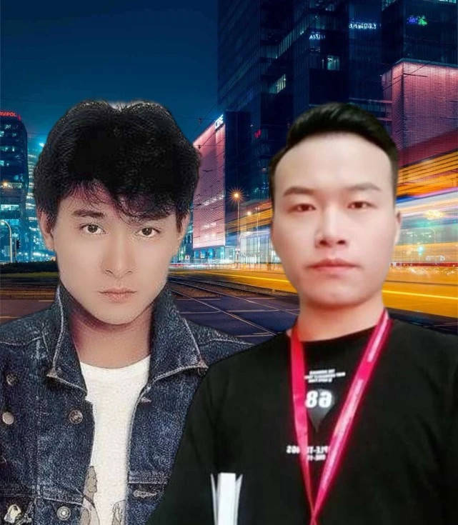 彭传伟#与明星ps合影照