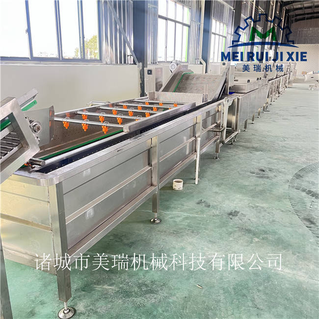 厨房炒菜机净菜加工设备 美瑞中央厨房半成品成套加工生产线设备型号