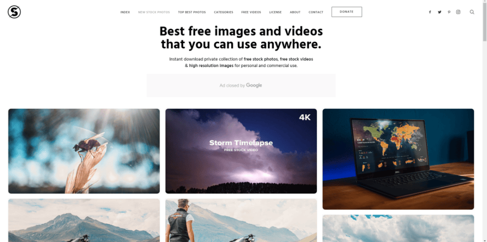 这几个风景图视频素材网站可以看看,无版权