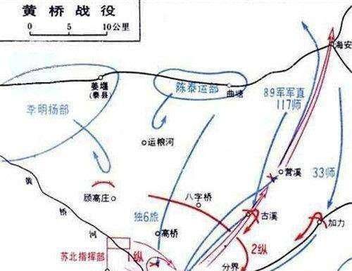 黄桥战役地图图片