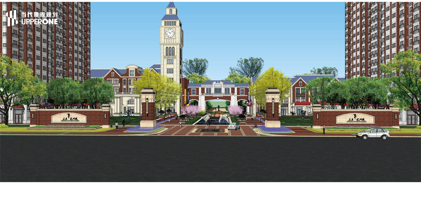 辽宁葫芦岛欧洲城展示区景观设计分享|当代景观规划