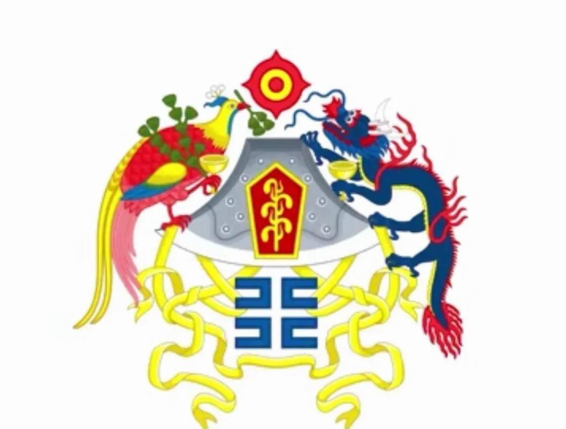 中国民国嘉禾国徽为四爪龙,同时期的越南大南帝国却仍用五爪龙