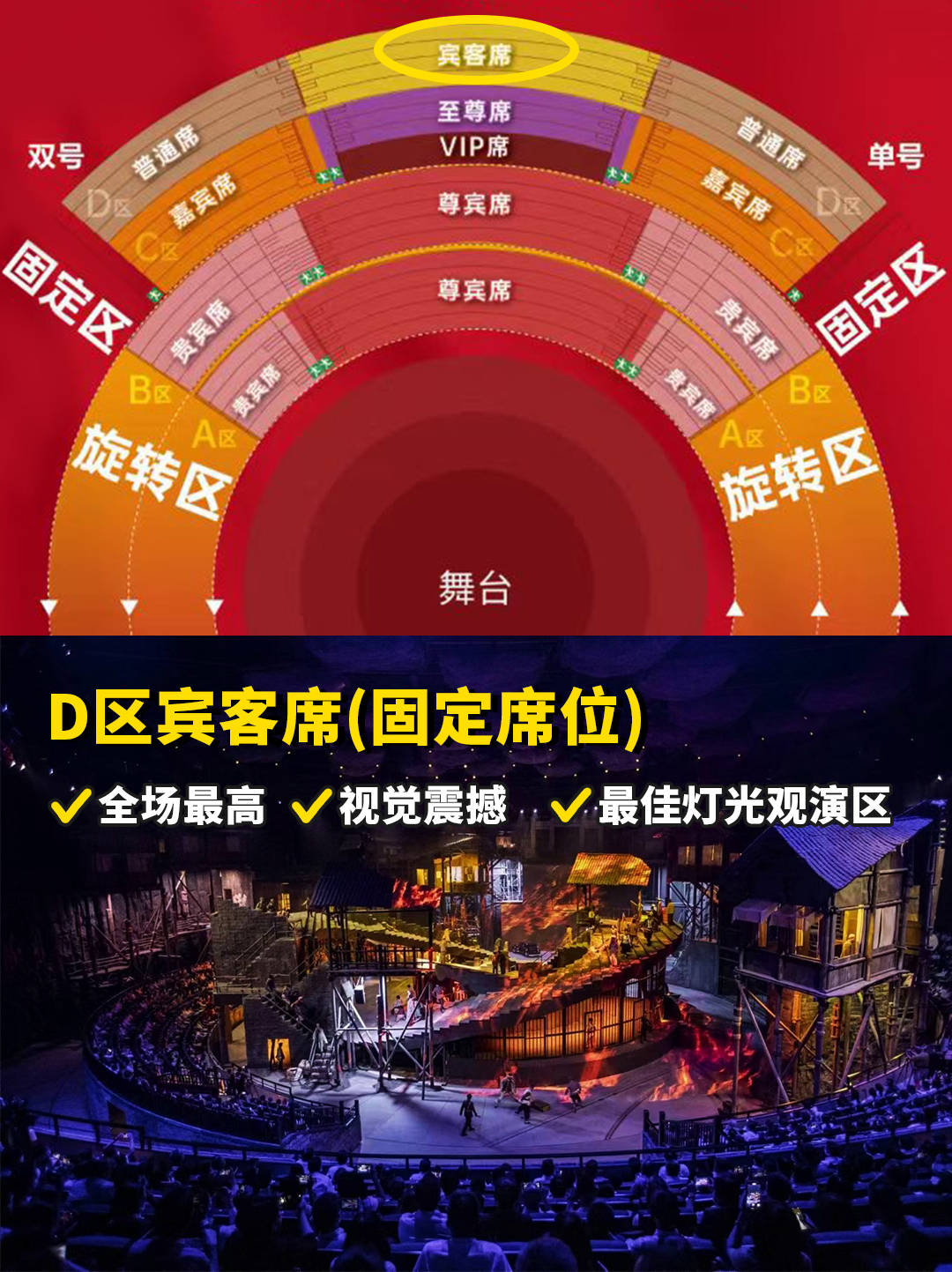 重庆1949大剧院座位图 选座攻略,附5月最新演出时间 预约指南