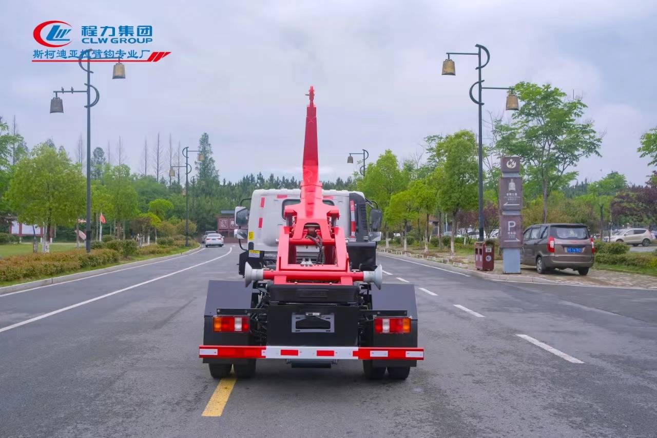 重汽豪曼国六蓝牌车厢可卸式垃圾车