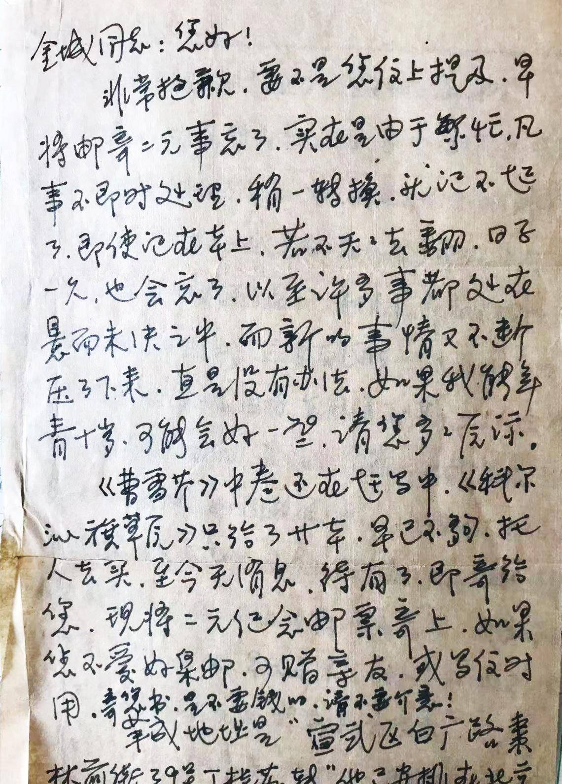 端木蕻良第二任妻子,外表柔弱,内心刚强,默默奉献,无怨无悔