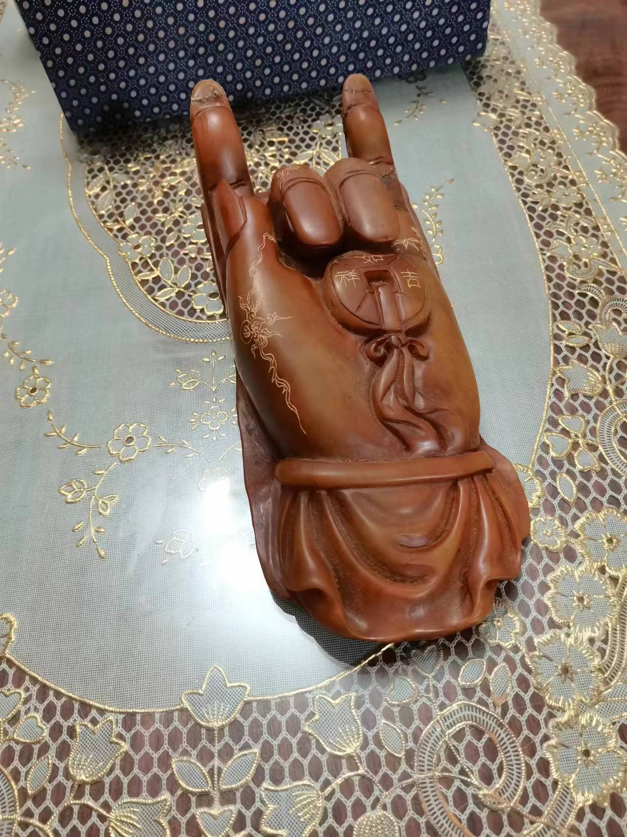 寿山芙蓉石佛祖玉手