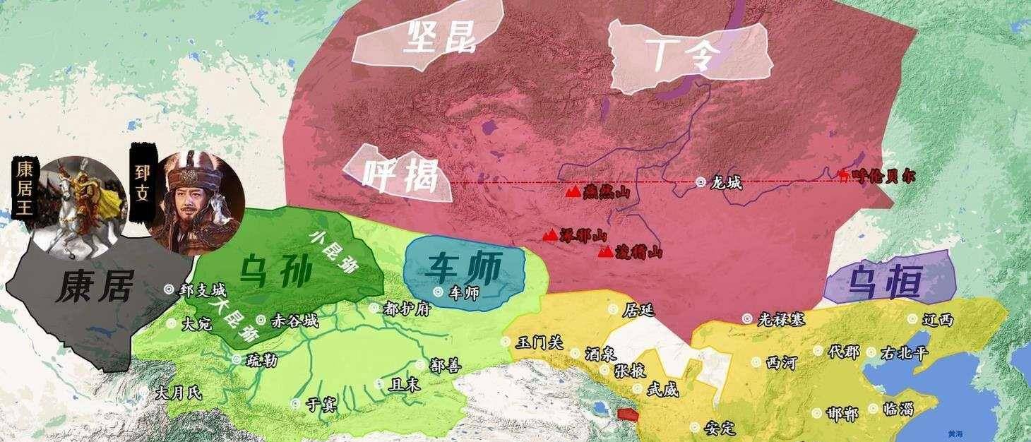 匈奴史上最狠的男人,以区区三千人奴役康居,称霸中亚,欺凌强汉