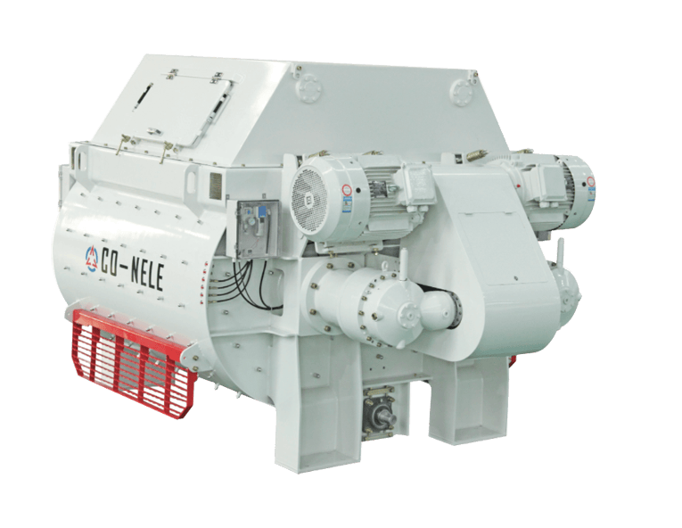 轻质混凝土专用双卧轴搅拌机 匀质拌合效果清晰可见