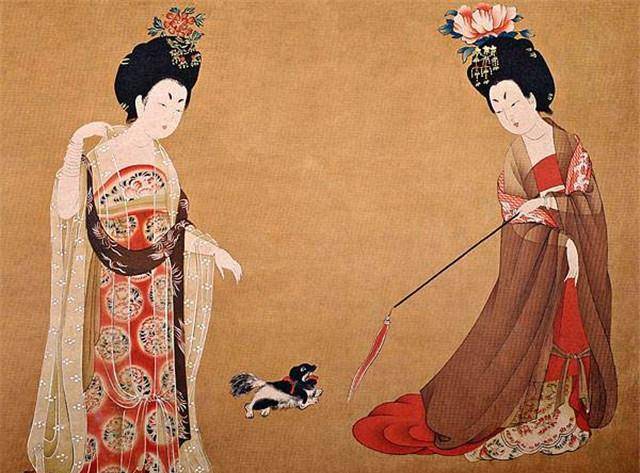 从晚唐《簪花仕女图》,探寻其贵妇装扮及社会流行文化_妇人_唐朝_人们