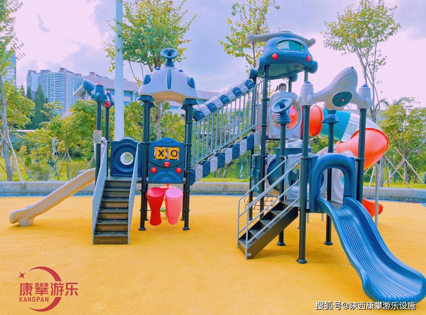 陕西户外室外组合滑梯图片案例_西安_相关_游乐