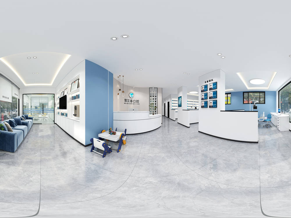 郑州口腔诊所装修设计:极简工业风