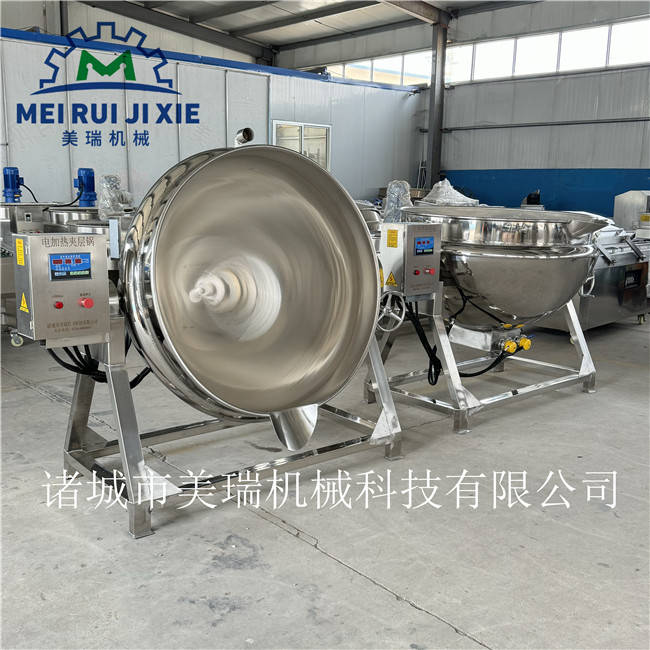 电加热夹层锅介绍 燃气夹层锅生产厂家 高效节能燃气加热夹层锅 凤爪