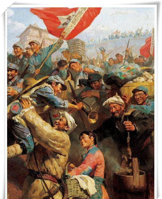 等地出发,1936年10月22日到达会宁以东的将台堡,同紅一方面军会师